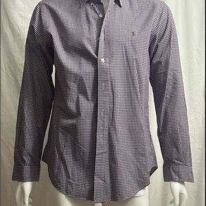 Polo Ralph Lauren Men's Purple Checkered Shirt